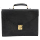 LOUIS VUITTON Epi Serviette Conseiller Business Bag Black M54422 LV Auth BA12698-13