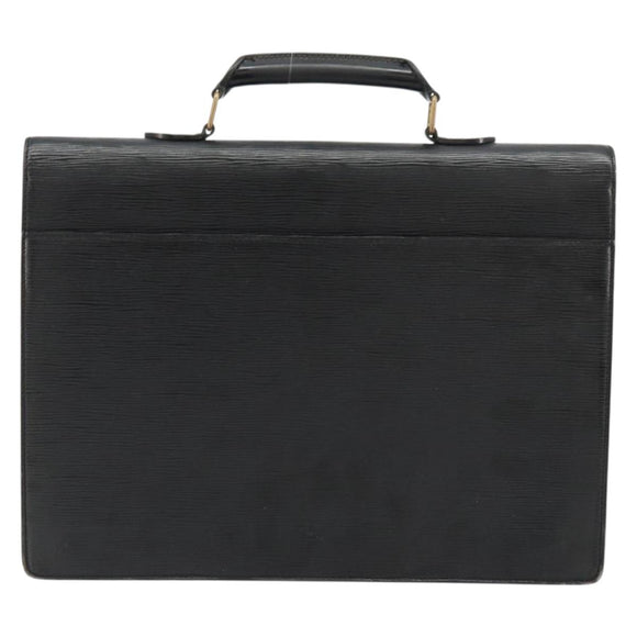 LOUIS VUITTON Epi Serviette Conseiller Business Bag Black M54422 LV Auth BA12698
