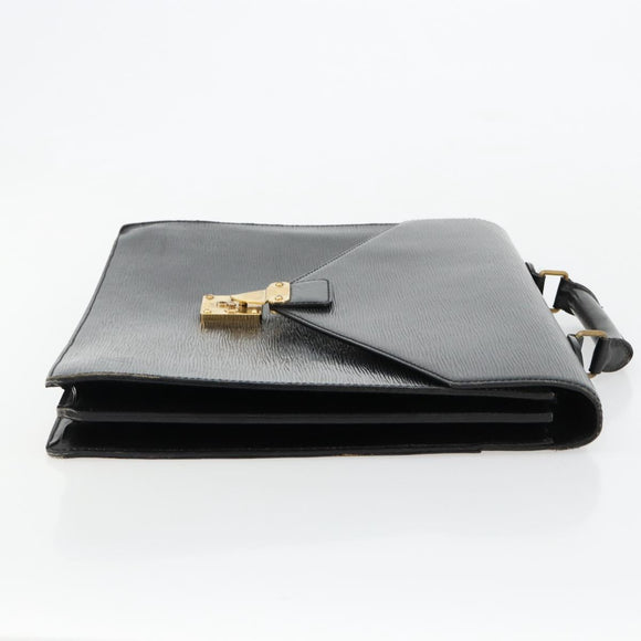 LOUIS VUITTON Epi Serviette Conseiller Business Bag Black M54422 LV Auth BA12698