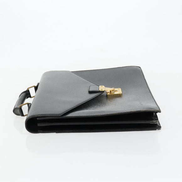 LOUIS VUITTON Epi Serviette Conseiller Business Bag Black M54422 LV Auth BA12698