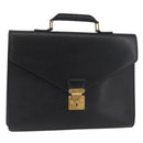 LOUIS VUITTON Epi Serviette Conseiller Business Bag Black M54422 LV Auth BA12699-1