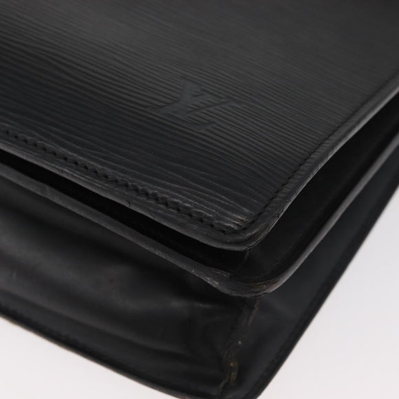 LOUIS VUITTON Epi Serviette Conseiller Business Bag Black M54422 LV Auth BA12699