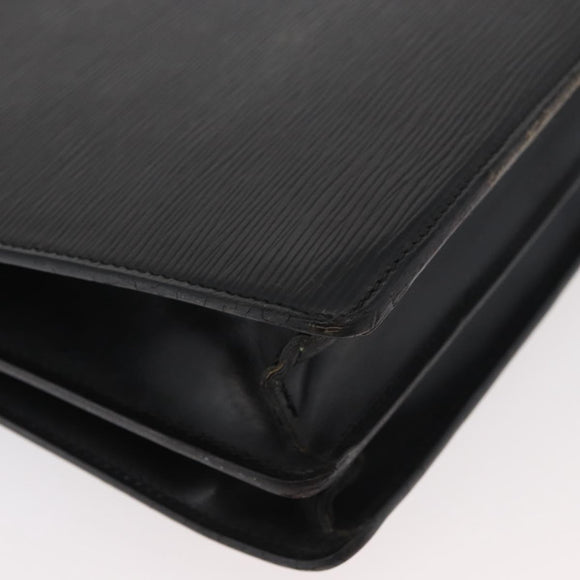 LOUIS VUITTON Epi Serviette Conseiller Business Bag Black M54422 LV Auth BA12699