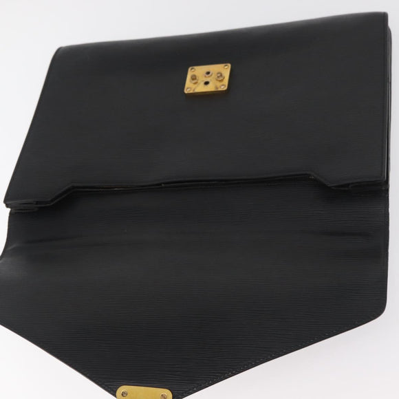 LOUIS VUITTON Epi Serviette Conseiller Business Bag Black M54422 LV Auth BA12699