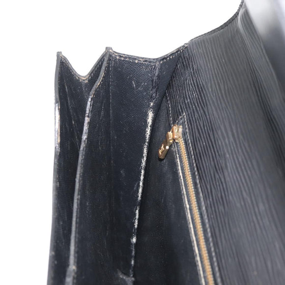 LOUIS VUITTON Epi Serviette Conseiller Business Bag Black M54422 LV Auth BA12699
