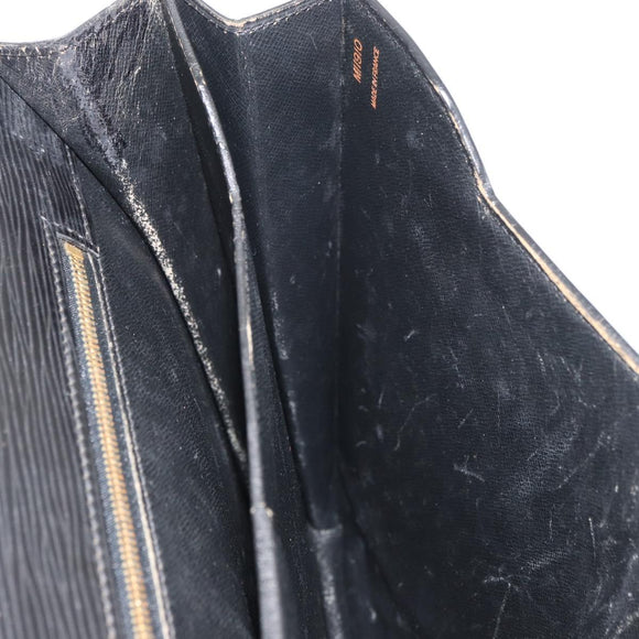 LOUIS VUITTON Epi Serviette Conseiller Business Bag Black M54422 LV Auth BA12699