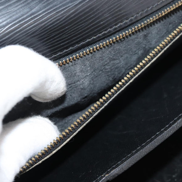 LOUIS VUITTON Epi Serviette Conseiller Business Bag Black M54422 LV Auth BA12699