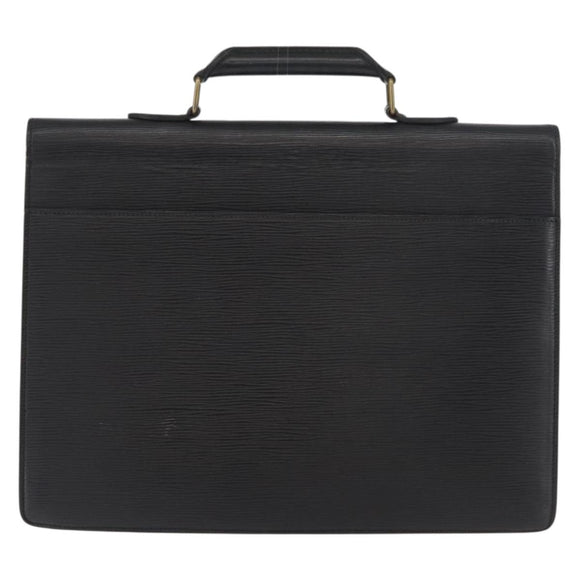 LOUIS VUITTON Epi Serviette Conseiller Business Bag Black M54422 LV Auth BA12699