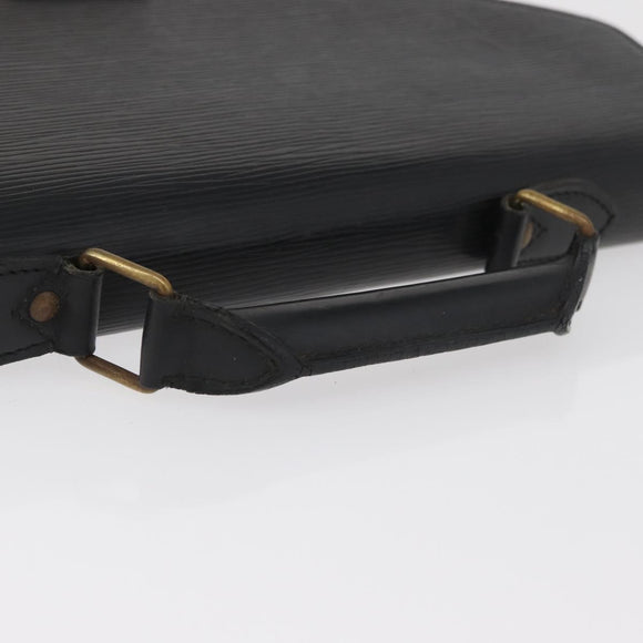 LOUIS VUITTON Epi Serviette Conseiller Business Bag Black M54422 LV Auth BA12699