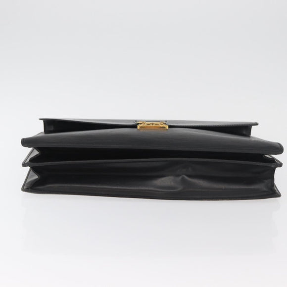 LOUIS VUITTON Epi Serviette Conseiller Business Bag Black M54422 LV Auth BA12699