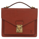 LOUIS VUITTON Epi Monceau 28 Hand Bag Brown M52123 LV Auth BA12701-13