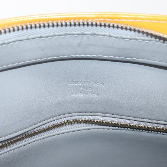 LOUIS VUITTON Monogram Vernis Houston Handtasche Gris M91053 LV Auth BA12703
