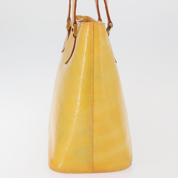 LOUIS VUITTON Monogram Vernis Houston Handtasche Gris M91053 LV Auth BA12703
