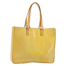 LOUIS VUITTON Monogram Vernis Columbus Tote Bag Gris M91028 LV Auth BA12704-1