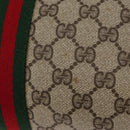 GUCCI GG Supreme Web Sherry Line Bag PVC Beige Gold 24 02 005 Auth BA12706-14