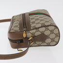 GUCCI GG Supreme Web Sherry Line Bag PVC Beige Gold 24 02 005 Auth BA12706-5