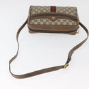 GUCCI GG Supreme Web Sherry Line Bag PVC Beige Gold 24 02 005 Auth BA12706-7