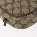 GUCCI GG Supreme Umhängetasche PVC Beige Gold 116 02 606 Auth BA12707-16