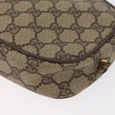 GUCCI GG Supreme Umhängetasche PVC Beige Gold 116 02 606 Auth BA12707-17