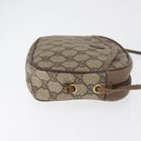 GUCCI GG Supreme Umhängetasche PVC Beige Gold 116 02 606 Auth BA12707-3