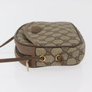 GUCCI GG Supreme Umhängetasche PVC Beige Gold 116 02 606 Auth BA12707-4