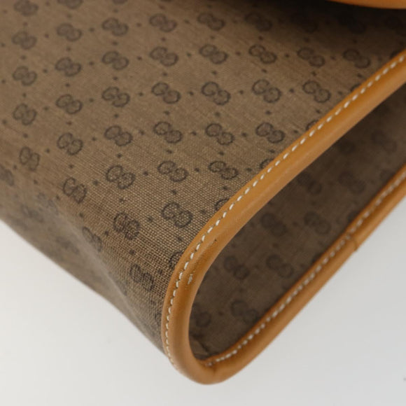 GUCCI Micro GG Supreme Shoulder Bag PVC Beige Gold 004 58 0264 Auth BA12708