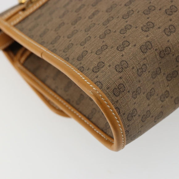 GUCCI Micro GG Supreme Shoulder Bag PVC Beige Gold 004 58 0264 Auth BA12708