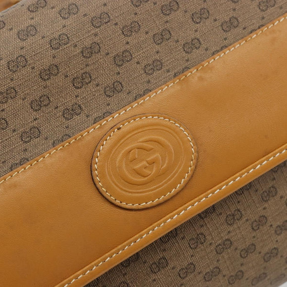 GUCCI Micro GG Supreme Shoulder Bag PVC Beige Gold 004 58 0264 Auth BA12708