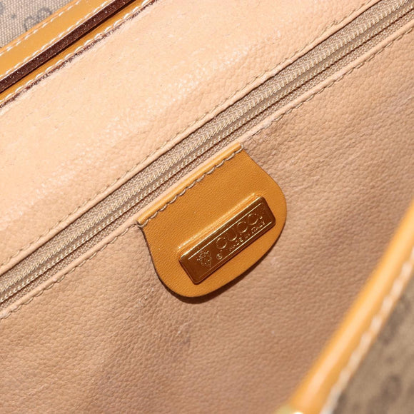GUCCI Micro GG Supreme Shoulder Bag PVC Beige Gold 004 58 0264 Auth BA12708