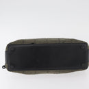 CHANEL Choco Bar Chain Tote Bag Knitted Fabrics Gray CC Auth BA12712-6
