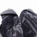 CHANEL Choco Bar Chain Tote Bag Knitted Fabrics Gray CC Auth BA12712-21