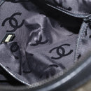 CHANEL Choco Bar Chain Tote Bag Knitted Fabrics Gray CC Auth BA12712-23