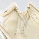 CHANEL Chain Shoulder Bag Lamb Skin White Gold CC Auth BA12714-20