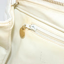 CHANEL Chain Shoulder Bag Lamb Skin White Gold CC Auth BA12714-21