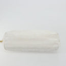 CHANEL Chain Shoulder Bag Lamb Skin White Gold CC Auth BA12714-5