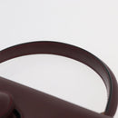CARTIER Must Line Hand Bag Leather Bordeaux Gold Auth BA12715-14