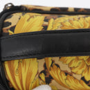 Gianni Versace Vanity Hand Bag PVC Yellow Gold Auth BA12716-8