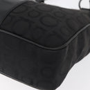Salvatore Ferragamo Gancini Tote Bag Canvas Black Silver Auth BA12719-11