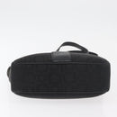 Salvatore Ferragamo Gancini Tote Bag Canvas Black Silver Auth BA12719-9