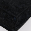 Gianni Versace Hand Bag Suede Black Gold Auth BA12723A-16