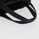 Gianni Versace Hand Bag Suede Black Gold Auth BA12723A-7