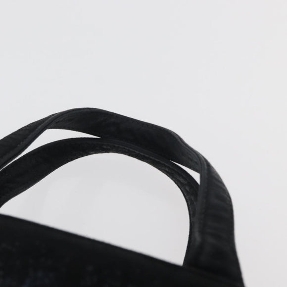 Gianni Versace Hand Bag Suede Black Gold Auth BA12723A