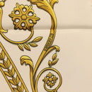 HERMES Carre 90 Scarf Silk White Auth BA12724V-11