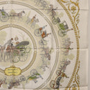 HERMES Carre 90 Scarf Silk White Auth BA12724V-19