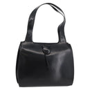 Salvatore Ferragamo Gancini Tote Bag Patent Leather Black Silver Auth BA12729-1