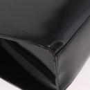 Salvatore Ferragamo Gancini Tote Bag Patent Leather Black Silver Auth BA12729-17
