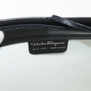 Salvatore Ferragamo Gancini Tote Bag Patent Leather Black Silver Auth BA12729-11