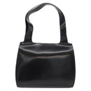 Salvatore Ferragamo Gancini Tote Bag Patent Leather Black Silver Auth BA12729-2