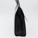 Salvatore Ferragamo Gancini Tote Bag Patent Leather Black Silver Auth BA12729-4