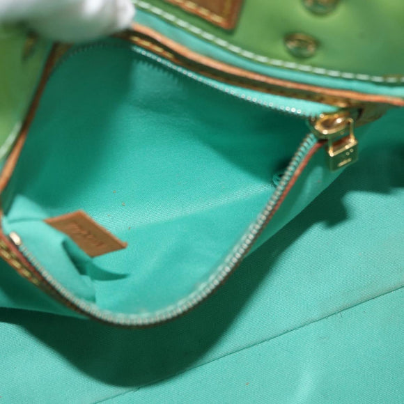 LOUIS VUITTON Monogram Vernis Reade PM Bag Peppermint M91307 LV Auth BA12731